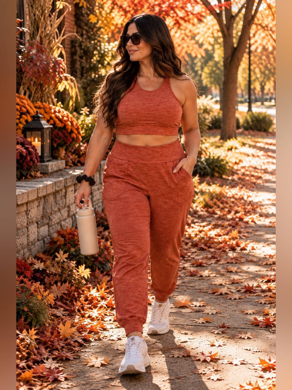JoyLab Matching Jogger Set Orange